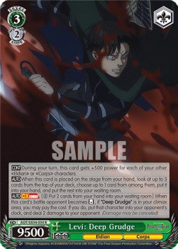 Levi: Deep Grudge (V.1 - Rare) - Attack On Titan: Final Season (Rare) [AOT/SX04-034]