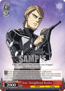 Jean: Strengthened Resolve (V.1 - Rare) - Attack On Titan: Final Season (Rare) [AOT/SX04-052]