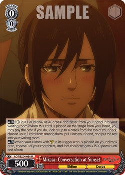 Mikasa: Conversation at Sunset⁣ - Attack On Titan: Final Season⁣ (Uncommon)⁣ [054]