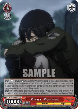 Mikasa: Mourning - Attack On Titan: Final Season (Uncommon) [AOT/SX04-057]