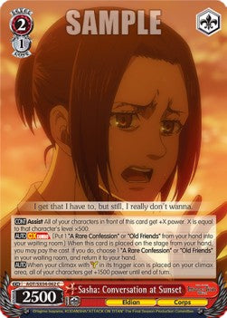 Sasha: Conversation at Sunset - Attack On Titan: Final Season (Common) [AOT/SX04-062]