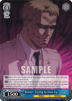 Reiner: Trying to Give Up (V.1 - Rare)⁣ - Attack On Titan: Final Season⁣ (Rare)⁣ [070]
