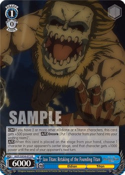 Jaw Titan: Retaking of the Founding Titan (V.1 - Rare) - Attack On Titan: Final Season (Rare) [AOT/SX04-072]