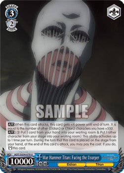 War Hammer Titan: Facing the Usurper (V.1 - Uncommon) - Attack On Titan: Final Season (Uncommon) [AOT/SX04-078]
