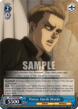 Porco: Harsh Words - Attack On Titan: Final Season (Common) [AOT/SX04-090]