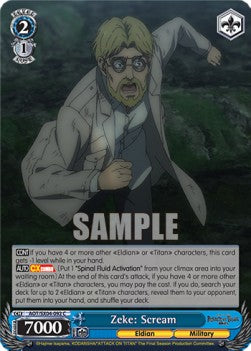 Zeke: Scream - Attack On Titan: Final Season (Common) [AOT/SX04-092]