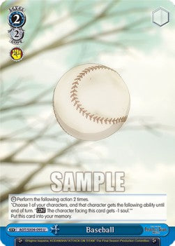 Baseball - Attack On Titan: Final Season (Uncommon) [AOT/SX04-095]