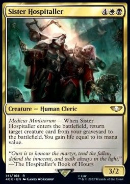 Sister Hospitaller - Universes Beyond: Warhammer 40,000 (Rare) [40K-141]
