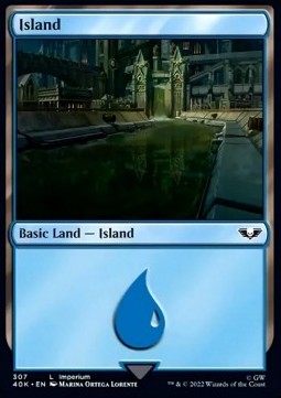 Island (V.1) - Universes Beyond: Warhammer 40,000 (Common) [40K-307]