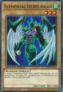Elemental HERO Avian⁣ - Speed Duel GX: Midterm Paradox⁣ (Common)⁣ [A01]