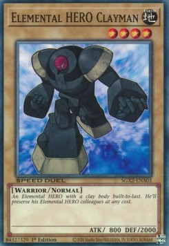 Elemental HERO Clayman⁣ - Speed Duel GX: Midterm Paradox⁣ (Common)⁣ [A03]