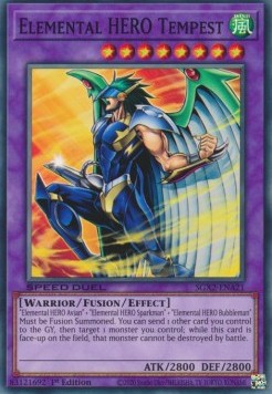 Elemental HERO Tempest (V.1 - Common)⁣ - Speed Duel GX: Midterm Paradox⁣ (Common)⁣ [A21]