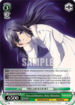 Time and Memories, Shoko Makinohara (V.1 - Double Rare) - Rascal Does Not Dream of a Dreaming Girl (Double Rare) [SBY/W77-025]