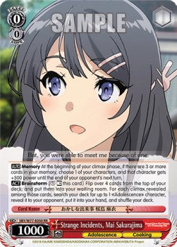 Strange Incidents, Mai Sakurajima (V.1 - Double Rare)⁣ - Rascal Does Not Dream of a Dreaming Girl⁣ (Double Rare)⁣ [050]
