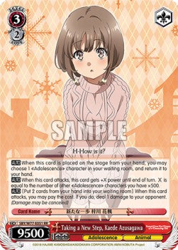 Taking a New Step, Kaede Azusagawa (V.1 - Double Rare)⁣ - Rascal Does Not Dream of a Dreaming Girl⁣ (Double Rare)⁣ [051]