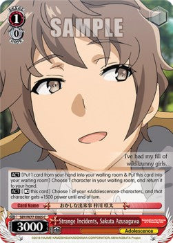 Strange Incidents, Sakuta Azusagawa - Rascal Does Not Dream of a Dreaming Girl (Common) [SBY/W77-065]