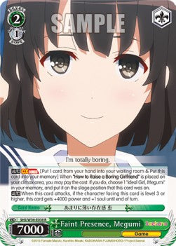 Faint Presence, Megumi (V.1 - Rare)⁣ - Saekano: How to Raise a Boring Girlfriend⁣ (Rare)⁣ [038]
