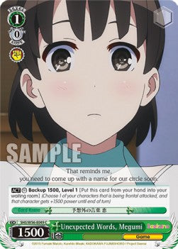 Unexpected Words, Megumi⁣ - Saekano: How to Raise a Boring Girlfriend⁣ (Common)⁣ [049]