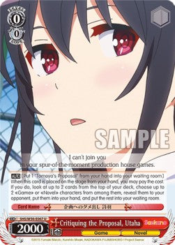Critiquing the Proposal, Utaha⁣ - Saekano: How to Raise a Boring Girlfriend⁣ (Uncommon)⁣ [067]