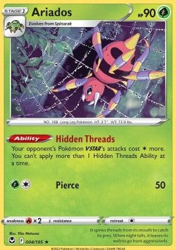 Ariados⁣ - Silver Tempest⁣ (Holo Rare)⁣ [004]