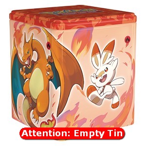 Empty 2022 Fire Stacking Tin - Pokémon Products