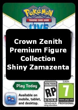 Live Code Card (Shiny Zamazenta Premium Figure Collection)⁣ - Crown Zenith⁣ (Online Code Card)
