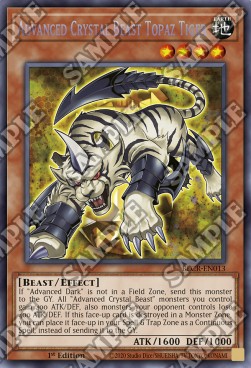 Advanced Crystal Beast Topaz Tiger - Battles of Legend: Crystal Revenge (Secret Rare) [BLCR-013]