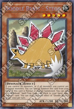 Doodle Beast - Stego - Battles of Legend: Crystal Revenge (Secret Rare) [BLCR-032]