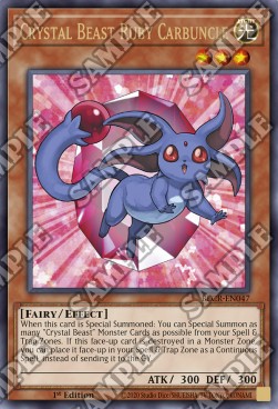 Crystal Beast Ruby Carbuncle⁣ - Battles of Legend: Crystal Revenge⁣ (Ultra Rare)⁣ [047]