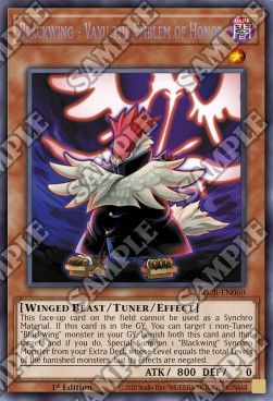 Blackwing - Vayu the Emblem of Honor - Battles of Legend: Crystal Revenge (Secret Rare) [BLCR-060]