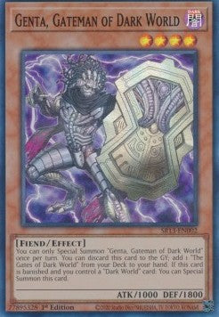 Genta, Gateman of Dark World⁣ - Structure Deck: Dark World⁣ (Super Rare)⁣ [002]