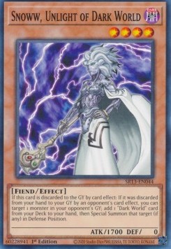Snoww, Unlight of Dark World⁣ - Structure Deck: Dark World⁣ (Common)⁣ [044]