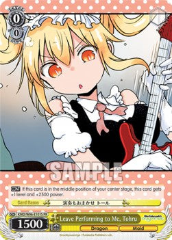 Leave Performing to Me, Tohru (V.2 - Super Rare) - Miss Kobayashi’s Dragon Maid (Super Rare) [KMD/W96-101]