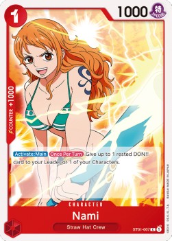 Nami (ST01-007) (V.1)⁣ - Starter Deck: Straw Hat Crew⁣ (Common)⁣ [007]