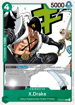 X.Drake (ST02-014) (V.1)⁣ - Starter Deck: Worst Generation⁣ (Common)⁣ [014]