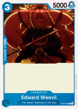Edward Weevil (ST03-002) (V.1)⁣ - Starter Deck: The Seven Warlords of the Sea⁣ (Common)⁣ [002]