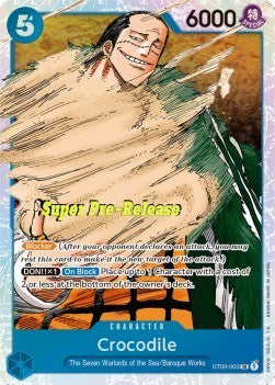 Crocodile (ST03-003) (V.2) - Starter Deck: The Seven Warlords of the Sea (Super Rare) [ST-03-003]