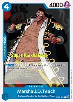 Marshall.D.Teach (ST03-014) (V.2)⁣ - Starter Deck: The Seven Warlords of the Sea⁣ (Common)⁣ [014]