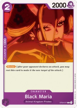 Black Maria (ST04-011) (V.1) - Starter Deck: Animal Kingdom Pirates (Common) [ST-04-011]