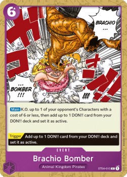 Brachio Bomber (ST04-015) (V.1)⁣ - Starter Deck: Animal Kingdom Pirates⁣ (Common)⁣ [015]