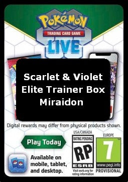 Live Code Card (Miraidon Elite Trainer Box)