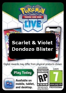 Live Code Card (Dondozo Blister)⁣ - Scarlet & Violet⁣ (Online Code Card)