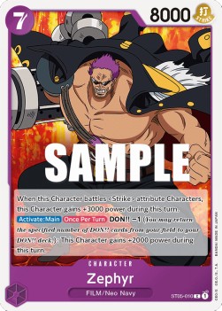 Zephyr (ST05-010)⁣ - Starter Deck: ONE PIECE FILM edition⁣ (Common)⁣ [010]
