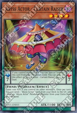Abyss Actor - Curtain Raiser⁣ - OTS Tournament Pack 21⁣ (Common)⁣ [015]