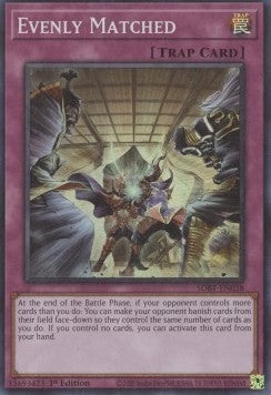 Evenly Matched - Structure Deck: Beware of Traptrix (Super Rare) [SDBT-038]