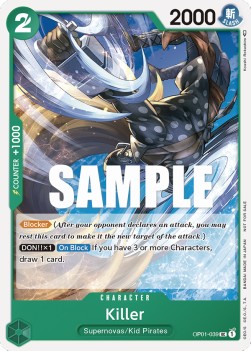 Killer (OP01-039)⁣ - Unnumbered Promos⁣ (Uncommon)⁣ [OP01-039]