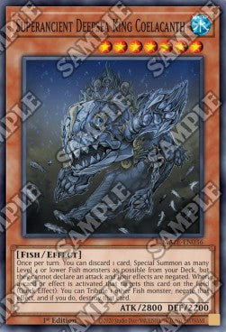 Superancient Deepsea King Coelacanth - Maze of Memories (Super Rare) [MAZE-036]