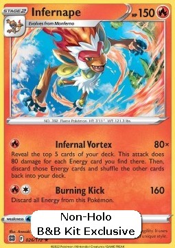 Infernape⁣ - Brilliant Stars⁣ (Holo Rare)⁣ [026]