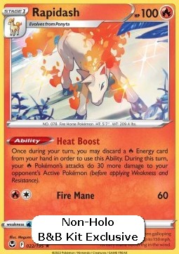 Rapidash⁣ - Silver Tempest⁣ (Holo Rare)⁣ [022]