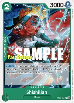 Shishilian (OP02-032)⁣ - Promos: Paramount War⁣ (Uncommon)⁣ [032]